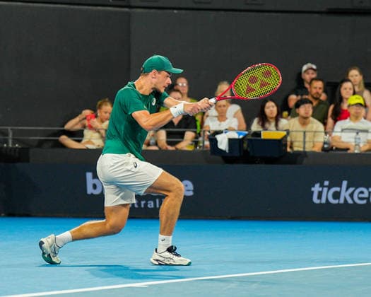 Brisbane International Day Six Queensland Tennis Centre Tennyson Brisbane Queensland 09 January 2026 Brisbane Tennyson Queensland Australia Copyright: xMichaelxGlassx Bris Int - Daniil MEDVEDEV v Kamil MAJCHRZAK-47