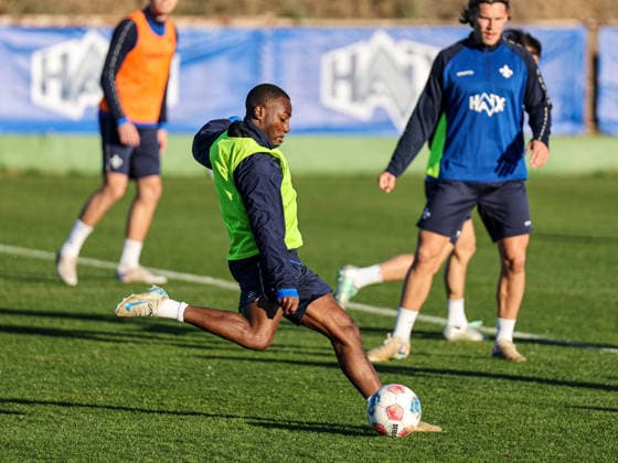Marseille Pamela on the ball at training camp Spain, SV Darmstadt 98 on 09 01 26 in Olivanova, Spain Spain Olivanova Spain Germany Copyright: xAlfioxMarinox
