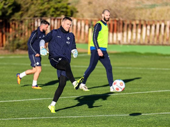 Marcel Schuhen at training camp Spain, SV Darmstadt 98 on 09 01 26 in Olivanova, Spain Spain Olivanova Spain Germany Copyright: xAlfioxMarinox
