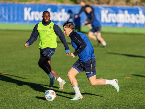 Luca Marseille in focus at training camp Spain, SV Darmstadt 98 on 09 01 26 in Olivanova, Spain Spain Olivanova Spain Germany Copyright: xAlfioxMarinox