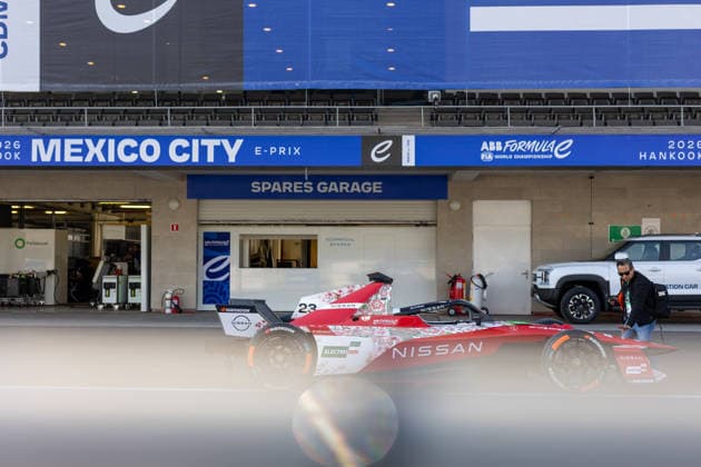 2025 FORMULA E MEXICO CITY ePRIX carrosserie body, Nissan Formula E Team, Nissan e-4ORCE 05, ambiance during the the Mexico City Paulo ePrix, 2nd round of the 2025-26 ABB FIA Formula E World Championship, WM, Weltmeisterschaft on the Autodromo Hermanos Rodriguez from January 8 to 10, 2025 in Mexico City, Mexico - Mexico CityMexico  Copyright: xDamienxDoumerguex
