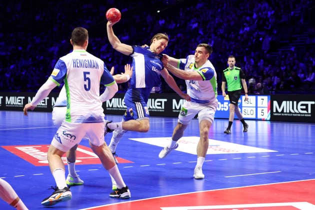 Handball, International match, Iceland - Slovenia