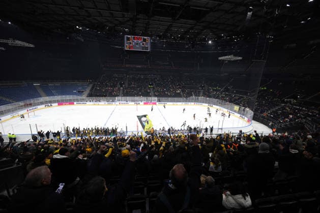 January 9, 2026, Milan, ITALY: Una veduta interna del Milano Santa Giulia Ice hockey, Eishockey Arena, dove si svolgeranno le gare delle prossime Olimpiadi di Milano Cortina 2026, in occasione del test events, Milano, 09 gennaio 2026.. .An interior view of the Milano Santa Giulia Ice Hockey Arena, where the next Milan Cortina 2026 Olympics will take place, during the test events, Milan, Italy, 09 January 2026..ANSA MATTEO BAZZI Milano Cortina 2026 Test Events Milano Santa Giulia Ice Hockey Arena  - ZUMAa110 20260109_zaf_a110_043 Copyright: xMatteoxBazzix