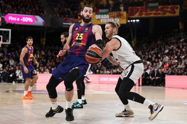 January 9, 2026, Barcelona, Barcelona, Spain: Tornike Shengelia of FC Barcelona, Barca in action during the EuroLeague Regular Season Round 21 match played between FC Barcelona and Partizan Mozzart Bet Belgrade at Palau Blaugrana on January 09, 2026 in Barcelona, Spain. Barcelona Spain - ZUMAa181 20260109_zaa_a181_053 Copyright: xJavierxBorregox