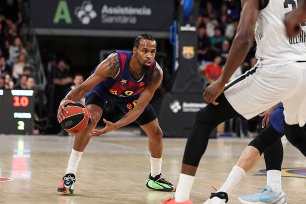 January 9, 2026, Barcelona, Barcelona, Spain: Kevin Punter of FC Barcelona, Barca in action during the EuroLeague Regular Season Round 21 match played between FC Barcelona and Partizan Mozzart Bet Belgrade at Palau Blaugrana on January 09, 2026 in Barcelona, Spain. Barcelona Spain - ZUMAa181 20260109_zaa_a181_055 Copyright: xJavierxBorregox