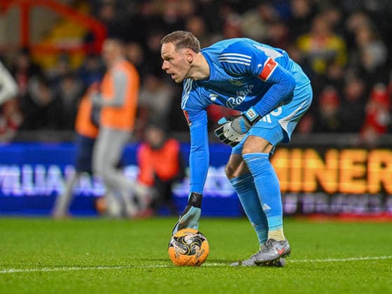 Wrexham v Nottingham Forest Emirates FA Cup Matz Sels of Notts Forest during the Emirates FA Cup match at the STÅK Racecourse, Wrexham 09 01 2026 UK Newspapers OUT Copyright: xKarlxVallantinex FIL-22769-0048