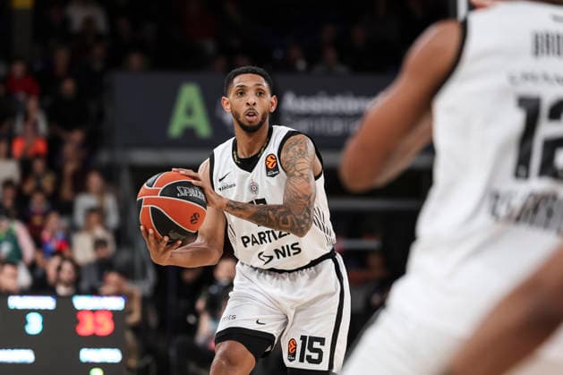 January 9, 2026, Barcelona, Barcelona, Spain: Cameron Payne of Partizan Mozzart Bet Belgrade in action during the EuroLeague Regular Season Round 21 match played between FC Barcelona, Barca and Partizan Mozzart Bet Belgrade at Palau Blaugrana on January 09, 2026 in Barcelona, Spain. Barcelona Spain - ZUMAa181 20260109_zaa_a181_075 Copyright: xJavierxBorregox