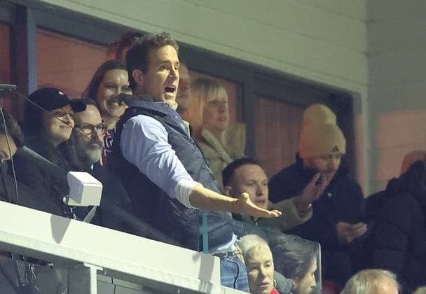 Wrexham co-owner Ryan Reynolds reacts Wrexham v Nottingham Forest, Emirates FA Cup, Third Round, Football, SToK Cae Ras, Wrexham, UK - 09 Jan 2026Wrexham SToK Cae Ras United Kingdom EDITORIAL USE ONLY No use with unauthorised audio, video, data, fixture lists, club league logos or live services. Online in-match use limited to 120 images, no video emulation. No use in betting, games or single club league player publications. Copyright: xKieranxMcManus Shutterstockx 16233000av