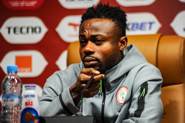 MARRAKECH, MOROCCO - JANUARY 9: Moses Simon of Nigeria of Nigeria during the Africa Cup of Nations (AFCON) Pre-Match Day at the Le Grand Stade on January 9th, 2026 in Marrakech, Morocco. Photo by Segun Ogunfeyitimi Copyright: xshengolpixsx