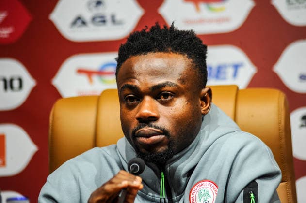 MARRAKECH, MOROCCO - JANUARY 9: Moses Simon of Nigeria of Nigeria during the Africa Cup of Nations (AFCON) Pre-Match Day at the Le Grand Stade on January 9th, 2026 in Marrakech, Morocco. Photo by Segun Ogunfeyitimi Copyright: xshengolpixsx