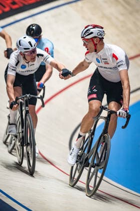 MALMBERG Matias, POLITT Nils Sixdays Bremen 2026 Team 1 HERMES SYSTEME MALMBERG Matias DEN Black POLITT Nils GER Red Portrait Vertical Portrait Event Event Sixdays Bremen 2026 Category Category Cycling Track Cycling Sixdays Elite Men Location Location Europe Germany Bremen ÖVB Arena Discipline Madison Distance 45 min Date Date 09 01 2026 Friday Day 1