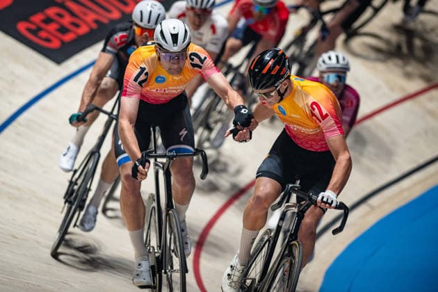ABMA Elmar, PETERS Marvin Sixdays Bremen 2026 Team 12 ANTENNE SCHLAGER ABMA Elmar NED Black PETERS Marvin NED Red Landscape horizontal Landscape Event Event Sixdays Bremen 2026 Category Category Cycling Track Cycling Sixdays Elite Men Location Location Europe Germany Bremen ÖVB Arena Discipline Madison Distance 45 min Date Date 09 01 2026 Friday Day 1