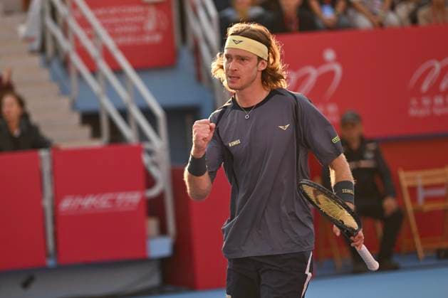 Hong Kong Tennis Open(ATP250) - Day 7 Andrey Rublev, a Russian tennis player, during a match at the Hong Kong Tennis Open(ATP250) on January 10, 2026 in Hong Kong. (Photo by Kobe Li Nexpher Images) Hong Kong