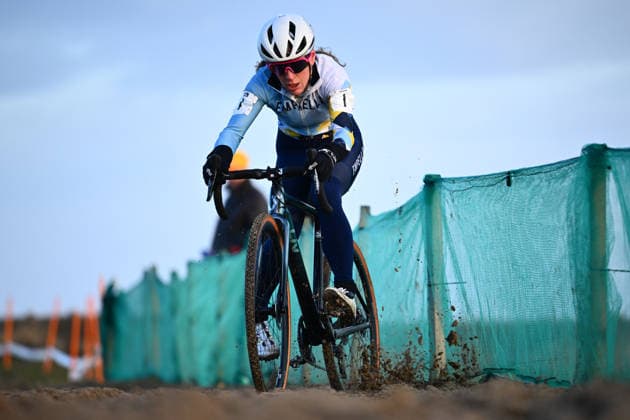 2026 Lloyds National Cyclo-cross Championships Picture by Olly Hassell SWpix.com - 10 01 2026 - Cycling - 2026 Lloyds National Cyclo-cross Championships - Masters 40-49 Female, Masters 50-59 Female, Masters 60-69 Female, Masters 70+ Female, Gypsies Green, South Shields, England - Kate Eedy (Team Empella) Copyright: x xSWpix.comx(t axPhotographyxHubxLtd)xOllyxHassell SWpix.comx SWP-3159-0012