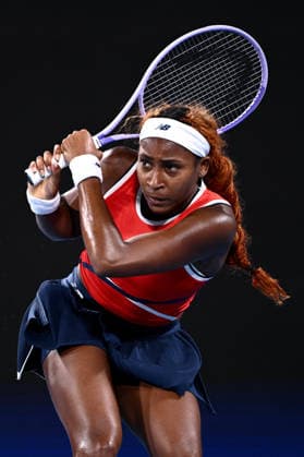 TENNIS UNITED CUP SYDNEY, Coco Gauff of the USA plays a return shot in her match against Iga Swiatek of Poland, during the semi final between the USA and Poland in the 2026 United Cup at Ken Rosewall Arena in Sydney, Saturday, January 10, 2026. ( NO ARCHIVING, EDITORIAL USE ONLY SYDNEY NEW SOUTH WALES AUSTRALIA  Copyright: xDANxHIMBRECHTSx 20260110160271460880