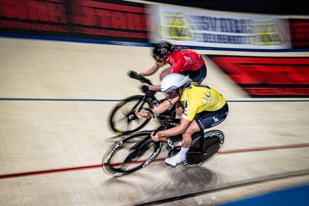 PRÖPSTER Alessa Catriona, GERAERTS Lonneke Sixdays Bremen 2026 Team 1 BOBRINK PRÖPSTER Alessa Catriona GER Team 4 VELO TRACK GERAERTS Lonneke NED Landscape horizontal Landscape Event Event Sixdays Bremen 2026 Category Category Cycling Track Cycling Sixdays Elite Women Location Location Europe Germany Bremen ÖVB Arena Discipline Sprint Distance m Date Date 09 01 2026 Friday Day 1