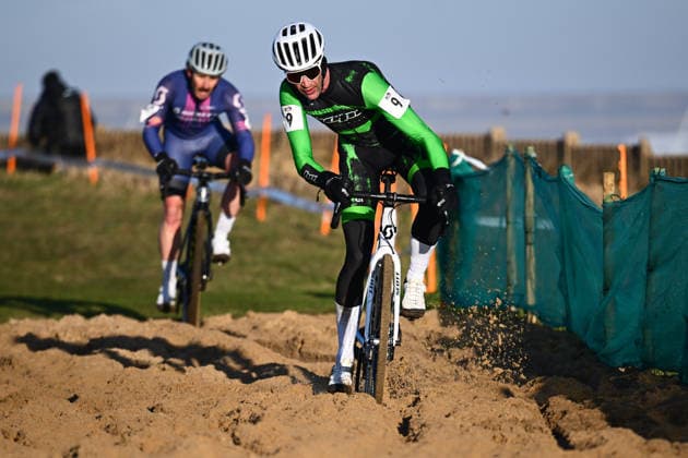 2026 Lloyds National Cyclo-cross Championships Picture by Olly Hassell SWpix.com - 10 01 2026 - Cycling - 2026 Lloyds National Cyclo-cross Championships - Masters 50-59 , Masters 60-69, Gypsies Green, South Shields, England, Paul Oldham (Hope Factory Racing) Copyright: x xSWpix.comx(t axPhotographyxHubxLtd)xOllyxHassell SWpix.comx SWP-3159-0022