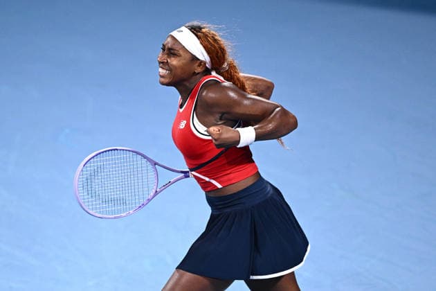 TENNIS UNITED CUP SYDNEY, Coco Gauff of the USA celebrates after winning her match against Iga Swiatek of Poland, during the semi final between the USA and Poland in the 2026 United Cup at Ken Rosewall Arena in Sydney, Saturday, January 10, 2026. ( NO ARCHIVING, EDITORIAL USE ONLY SYDNEY NEW SOUTH WALES AUSTRALIA  Copyright: xDANxHIMBRECHTSx 20260110165137231690