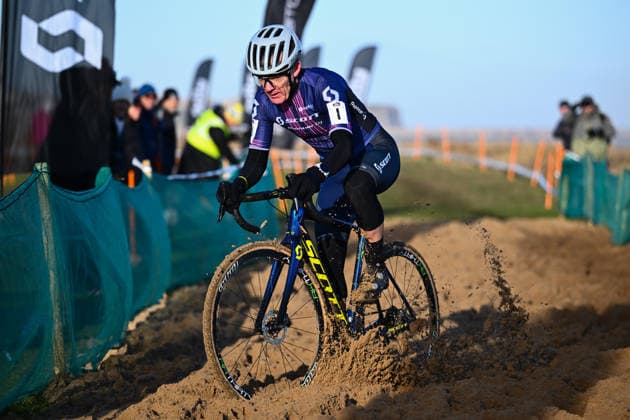2026 Lloyds National Cyclo-cross Championships Picture by Olly Hassell SWpix.com - 10 01 2026 - Cycling - 2026 Lloyds National Cyclo-cross Championships - 50-59 Masters, 60-69 Masters, Gypsies Green, South Shields, England, Nicholas Craig (SCOTT Pioneer DJ) Copyright: x xSWpix.comx(t axPhotographyxHubxLtd)xOllyxHassell SWpix.comx SWP-3159-0031