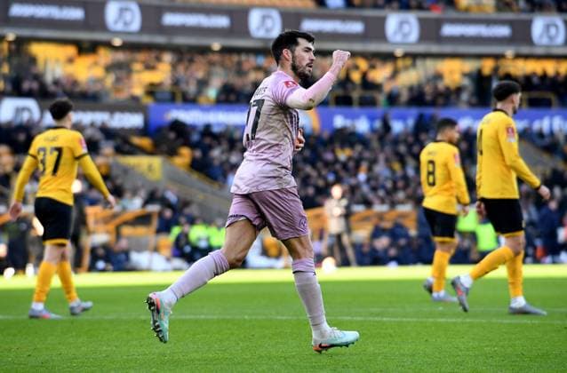 John Marquis of Shrewsbury Town celebrates scoring 1-2 Wolverhampton Wanderers v Shrewsbury Town, Emirates FA Cup, Third Round, Football, Molineux, Wolverhampton, UK - 10 Jan 2026Wolverhampton Molineux United Kingdom EDITORIAL USE ONLY No use with unauthorised audio, video, data, fixture lists, club league logos or live services. Online in-match use limited to 120 images, no video emulation. No use in betting, games or single club league player publications. Copyright: xAlanxWalter Shutterstockx 16246186m