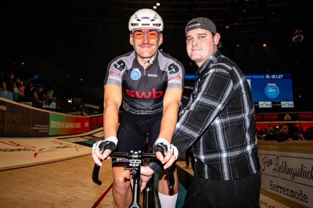 AUGENSTEIN Moritz Sixdays Bremen 2026 Team 9 SWB AUGENSTEIN Moritz GER Black Landscape horizontal Landscape Event Event Sixdays Bremen 2026 Category Category Category Cycling Track Cycling Sixdays Elite Men Location Location Europe Germany Bremen ÖVB Arena Discipline Derny Race Distance m Date Date 09 01 2026 Friday Day 1