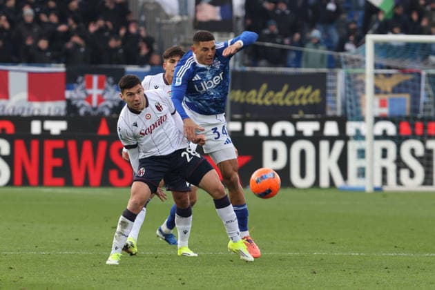 ComoÕs ComoÕs Diego Carlos during the Serie A soccer match between Como and Bologna at the Giuseppe Sinigaglia stadium in Como, north Italy - January 10, 2026 - Soccer.  Copyright: xAntonioxSaiai LaPressex