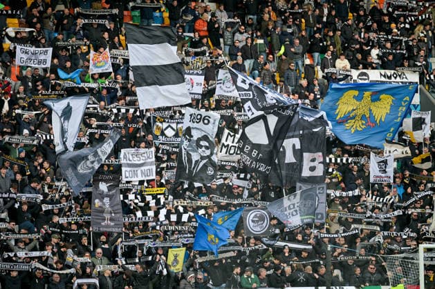 CALCIO - Serie A - Udinese Calcio vs Pisa SC Udinese Calcio ssupporters n during Udinese Calcio vs Pisa SC, Italian soccer Serie A match in Udine, Italy, January 10 2026 Udine Italy  Copyright: xIPAxSport ABACAx