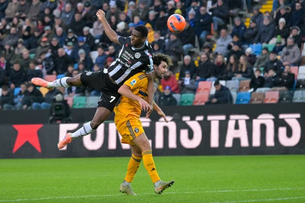 CALCIO - Serie A - Udinese Calcio vs Pisa SC Udinese s Idrissa Gueye portrait in action during Udinese Calcio vs Pisa SC, Italian soccer Serie A match in Udine, Italy, January 10 2026 Udine Italy  Copyright: xIPAxSport ABACAx
