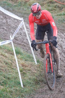 10 01 2026 German Cyclo-cross Championship Bensheim German Cyclo-cross Championship 2026 Start U23 No. 3 Winner Eike Behrens Stevens Racing Team Bensheim Hessen Germany