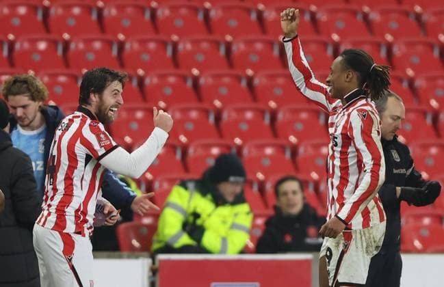 Lamine CissÃ of Stoke City celebrates scoring a goal to make the score 1-0 Stoke City v Coventry City, Emirates FA Cup, Third Round, Football, Bet365 Stadium, Stoke-on-Trent, UK - 10 Jan 2026Stoke-on-Trent Bet365 Stadium United Kingdom EDITORIAL USE ONLY No use with unauthorised audio, video, data, fixture lists, club league logos or live services. Online in-match use limited to 120 images, no video emulation. No use in betting, games or single club league player publications.  Copyright: xKieranxMcManus Shutterstockx 16246248cr
