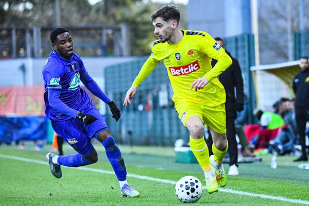 FOOTBALL : US Orleans vs AS Monaco - Coupe de France - 16e de finale - 10 01 2026 Jordan Morel (US Orleans) OrleansFrance  Copyright: xBaptistexAutissierx