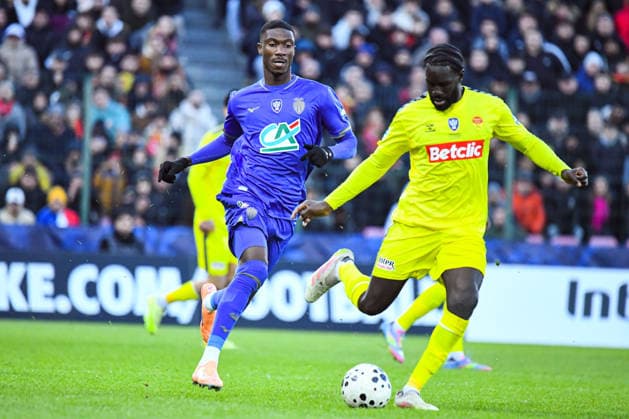FOOTBALL : US Orleans vs AS Monaco - Coupe de France - 16e de finale - 10 01 2026 Aladji Bamba (AS Monaco) OrleansFrance  Copyright: xBaptistexAutissierx