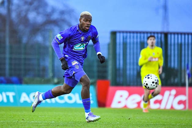 FOOTBALL : US Orleans vs AS Monaco - Coupe de France - 16e de finale - 10 01 2026 George Ilenikhena (AS Monaco) OrleansFrance  Copyright: xBaptistexAutissierx