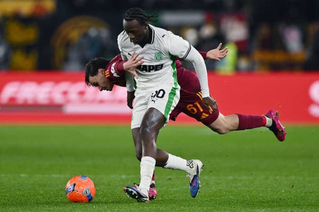 As Roma 10 01 2026 - campionato di calcio serie A Roma-Sassuolo foto Antonello Sammarco Image nella foto: Ismael Kone™-Nicolo Pisilli 