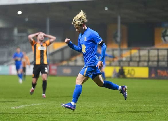 Kyogo Furuhashi of Birmingham City celebrates scoring the second goal Cambridge United v Birmingham City, Emirates FA Cup, Third Round, Football, Cledara Abbey Stadium, Cambridge, UK - 10 Jan 2026Cambridge Cledara Abbey Stadium United Kingdom EDITORIAL USE ONLY No use with unauthorised audio, video, data, fixture lists, club league logos or live services. Online in-match use limited to 120 images, no video emulation. No use in betting, games or single club league player publications.  Copyright: xJedxLeicester Shutterstockx 16246307ab