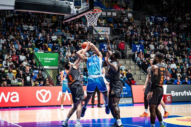 10 01 2026, xhfmx, Basketball easyCredit BBL Bundesliga, Frankfurt Skyliners NINERS Chemnitz Jeadon LeDee Skyliners Frankfurt DFL DFB REGULATIONS PROHIBIT ANY USE OF PHOTOGRAPHS as IMAGE SEQUENCES and or QUASI VIDEO Frankfurt am Main