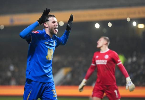 Marvin Ducksch of Birmingham City celebrates scoring the third goal Cambridge United v Birmingham City, Emirates FA Cup, Third Round, Football, Cledara Abbey Stadium, Cambridge, UK - 10 Jan 2026Cambridge Cledara Abbey Stadium United Kingdom EDITORIAL USE ONLY No use with unauthorised audio, video, data, fixture lists, club league logos or live services. Online in-match use limited to 120 images, no video emulation. No use in betting, games or single club league player publications.  Copyright: xJedxLeicester Shutterstockx 16246307ag