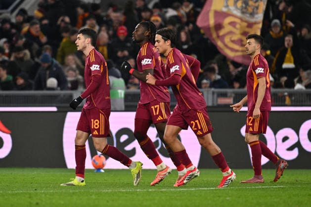 CALCIO - Serie A - AS Roma vs US Sassuolo Manu Kone of A.S. Roma celebrates after scoring the goal of 1-0 during the 20th day of the Serie A Championship between A.S. Roma and U.S. Sassuolo at the Olympic Stadium on January 10, 2026 in Rome, Italy. Rome Italy  Copyright: xIPAxSport ABACAx