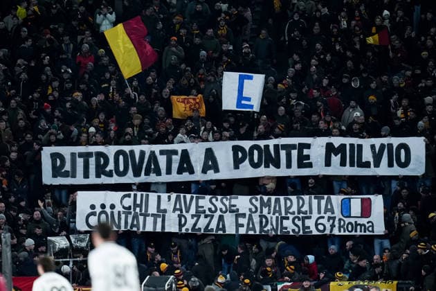 AS Roma v US Sassuolo - Serie A Enilive AS Roma supporters during the Serie A Enilive match between AS Roma and US Sassuolo at Stadio Olimpico on January 10, 2026 in Rome, Italy. Rome Stadio Olimpico Lazio Italy Copyright: xGiuseppexMaffiax 260110SERIEA_Roma-Sassuolo_GM_07140
