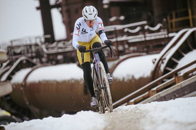 Czech cyclocross national championships, cyclocross, women elite, Kristyna Zemanova, on January 10, 2026, Ostrava, Czechia. (CTKxPhoto JanxBrychta) CTKPhotoF202601100021001  CTKPhotoF202601100021001