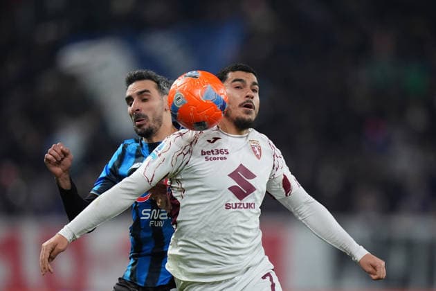Torino s Zakaria Aboukhlal during the Serie A soccer match between Atalanta and Torino at the New Balance Stadium in Bergamo , north Italy - Saturday , January 10 , 2026. - Soccer .  Copyright: xSpada LaPressex