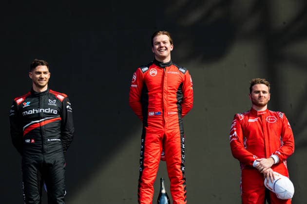 2025 FORMULA E MEXICO CITY ePRIX CASSIDY Nick (nzl), Citroën Racing Formula E Team, Citroën, portrait MORTARA Edoardo (swi), Mahindra Racing, Mahindra M12Electro, portrait ROWLAND Oliver (gbr), Nissan Formula E Team, Nissan e-4ORCE 05, portrait podium, portrait during the the Mexico City Paulo ePrix, 2nd round of the 2025-26 ABB FIA Formula E World Championship, WM, Weltmeisterschaft on the Autodromo Hermanos Rodriguez from January 8 to 10, 2025 in Mexico City, Mexico - Mexico CityMexico Copyright: xDamienxDoumerguex