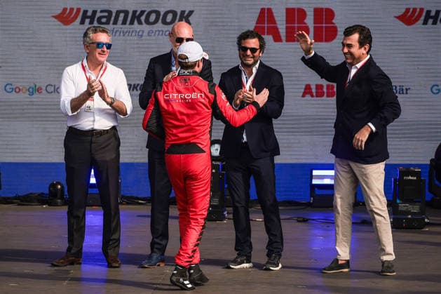 2025 FORMULA E MEXICO CITY ePRIX CASSIDY Nick (nzl), Citroën Racing Formula E Team, Citroën, portrait, LONGO Alberto, Formula E Chief Championship Officer & Co Founder, portrait DODDS Jeff, Chief Executive Officer - Formula E, portrait and AGAG Alejandro (spa) CEO of Formula E Holding, portrait during the the Mexico City Paulo ePrix, 2nd round of the 2025-26 ABB FIA Formula E World Championship, WM, Weltmeisterschaft on the Autodromo Hermanos Rodriguez from January 8 to 10, 2025 in Mexico City, Mexico - Mexico CityMexico Copyright: xEricxAlonsox