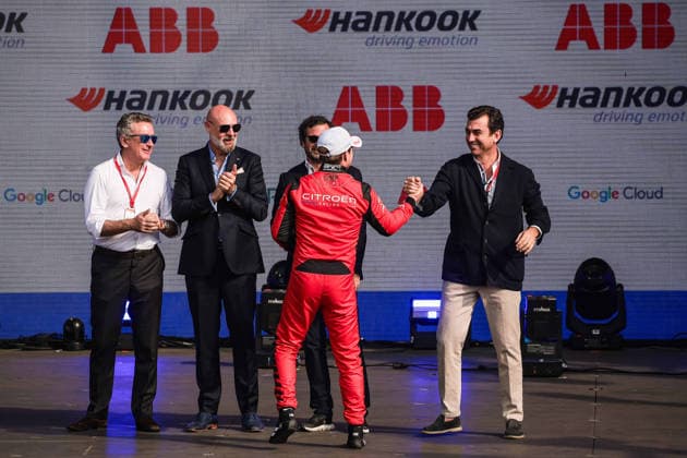 2025 FORMULA E MEXICO CITY ePRIX CASSIDY Nick (nzl), Citroën Racing Formula E Team, Citroën, portrait, LONGO Alberto, Formula E Chief Championship Officer & Co Founder, portrait DODDS Jeff, Chief Executive Officer - Formula E, portrait and AGAG Alejandro (spa) CEO of Formula E Holding, portrait during the the Mexico City Paulo ePrix, 2nd round of the 2025-26 ABB FIA Formula E World Championship, WM, Weltmeisterschaft on the Autodromo Hermanos Rodriguez from January 8 to 10, 2025 in Mexico City, Mexico - Mexico CityMexico Copyright: xEricxAlonsox