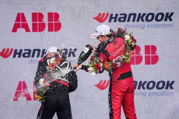 2025 FORMULA E MEXICO CITY ePRIX MORTARA Edoardo (swi), Mahindra Racing, Mahindra M12Electro, portrait and CASSIDY Nick (nzl), Citroën Racing Formula E Team, Citroën, portrait podium, portrait during the the Mexico City Paulo ePrix, 2nd round of the 2025-26 ABB FIA Formula E World Championship, WM, Weltmeisterschaft on the Autodromo Hermanos Rodriguez from January 8 to 10, 2025 in Mexico City, Mexico - Mexico CityMexico Copyright: xEricxAlonsox