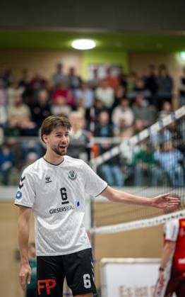 Volleyball, Season 2025 2026, 2 Bundesliga Nord, 10 01 2026, Matchday 14, Men, TuB Bocholt white vs Kieler TV red Ben Stoverink TuB Bocholt , Bocholt Sporthalle West Nordrhein Westfalen Germany 260110_vb_tub-bocholt_kieler-tv_48164