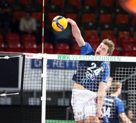 Peter VAN HUIZEN Friedrichshafen , He Volleyball, 1 BL, 25 26, WWK Herrschingvs VfB Frierichshafen, BMW Park, Munich, Copyright: WolfgangxFehrmann