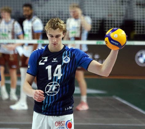 James VAN BUREN Friedrichshafen , He Volleyball, 1 BL, 25 26, WWK Herrschingvs VfB Frierichshafen, BMW Park, Munich, Copyright: WolfgangxFehrmann