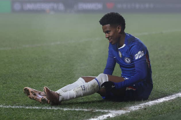10th January 2026; The Valley, Charlton, London, England: FA Cup Football, Charlton versus Chelsea; Estevao of Chelsea after a goal scoring opportunity  HenningxvonxJagow Content restricted for UK based newspaper
