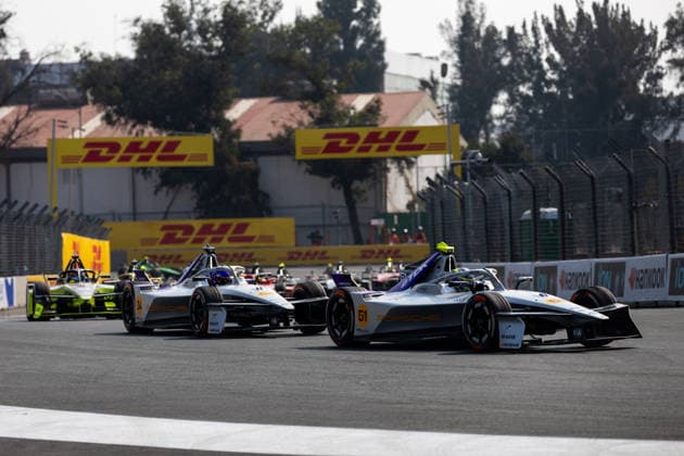 2025 FORMULA E MEXICO CITY ePRIX 51 MULLER Nico (swi), Porsche Formula E Team, Porsche 99X Electric, action 94 WEHRLEIN Pascal (ger), Porsche Formula E Team, Porsche 99X Electric, action during the the Mexico City Paulo ePrix, 2nd round of the 2025-26 ABB FIA Formula E World Championship, WM, Weltmeisterschaft on the Autodromo Hermanos Rodriguez from January 8 to 10, 2025 in Mexico City, Mexico - Mexico CityMexico Copyright: xDamienxDoumerguex